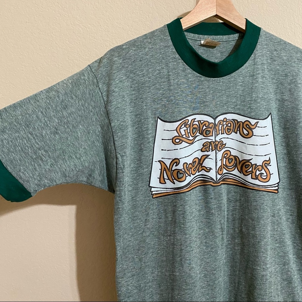 Vintage- 70s 80s Librarians Are Novel Lovers Shirt View 4